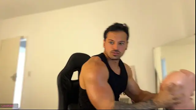 Dom Lucas Whipping ass toy and dirty Talk dominating him completely