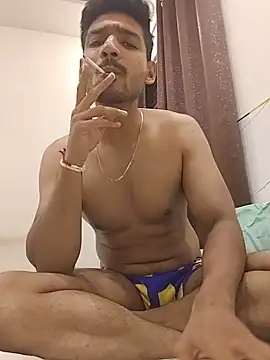 Smoking 🚬 and deepthroat sucking