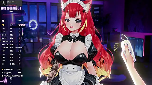 🔞 Public Show - Control with effect xD – video od webkamerové modelky LewdFoxy_VT