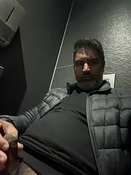 Viewer makes me undress and cum in public bathroom