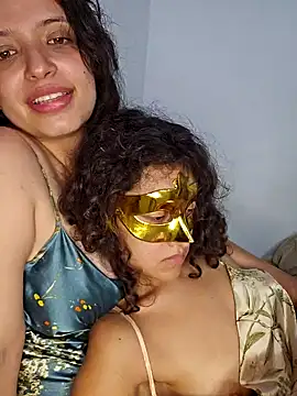 My sis gets so hot, she takes off her mask