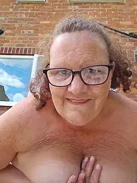 Outside dildo fuck