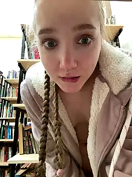 🤭stranger girl saw me in library + naked in front of her + undress her🤭 - pvt - video by bambi_lu cam model