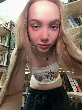 RISKY PUBLIC: riding dildo in public library - video by bambi_lu cam model