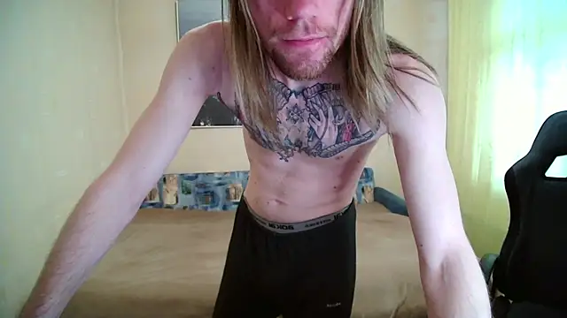 Playing with a belt - video by AdamDickens cam model