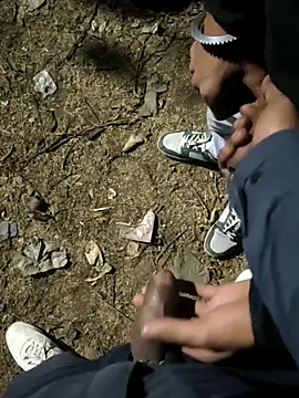 Stranger and myself touching eachother cock - clip cu Outdoor_backup