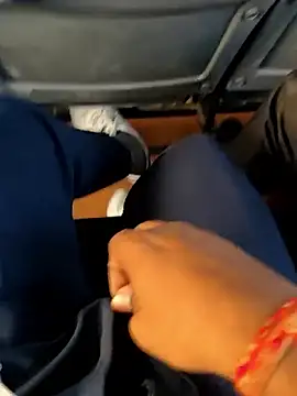 Playing with cock and touching his bulge over pants in bus - فيديو من Outdoor_backup موديل الكام