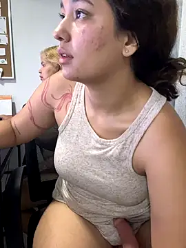 with the machine in my office - video by lana_rousse01 cam model