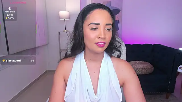 Sexy Dress white  👅😈 - video by Sharon_breezee cam model
