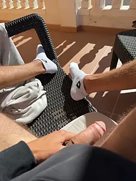 Cum on the socks💦 - video by Manu97k cam model