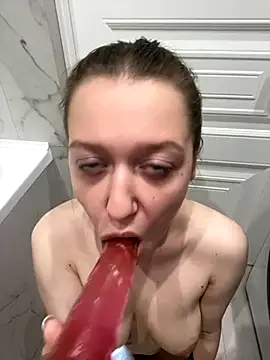 Blowjob with saliva - video by Bambi-Live cam model