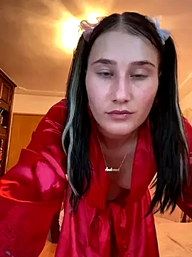 HOT RED DRESS SHOW - video by H3LLENE cam model