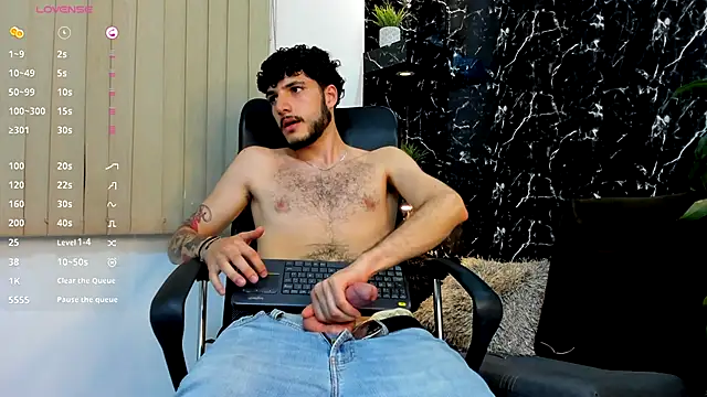 I masturbate with jeans, show oil in my body - video by Rafael_Mendezz cam model