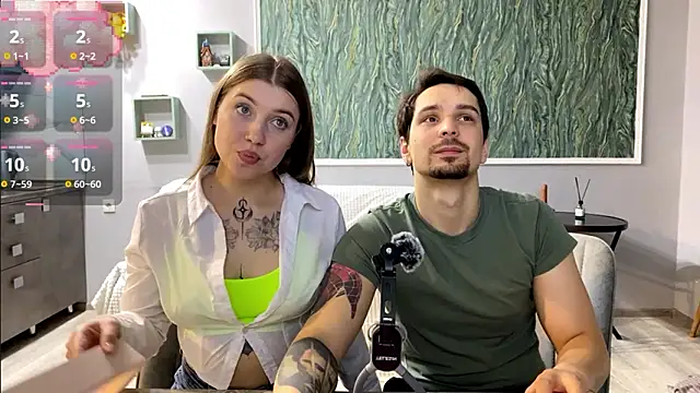 Licking ears. recording a private show. - video by Miley_and_Michael cam model