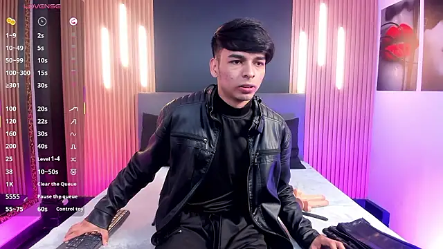 Leather with a big load of cum