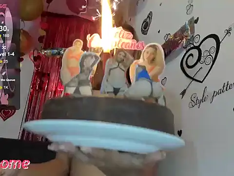 Using the candle of the cake - anastasia_tuya主播的视频