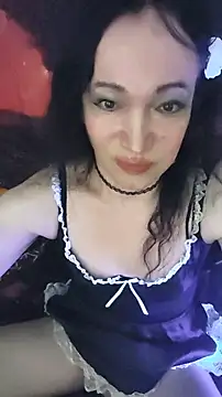Masturbating in Maid's uniform & pantyhose