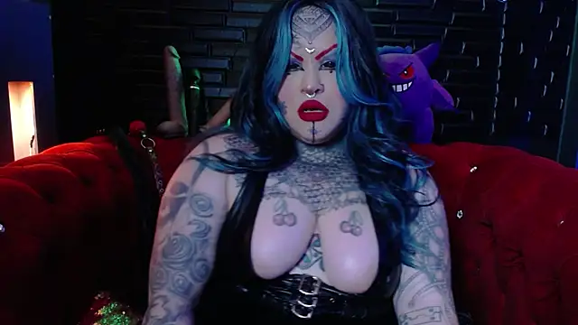 Seductive blue-haired Gothic girl for you - Vídeo de Venus_Rock, modelo de vídeos