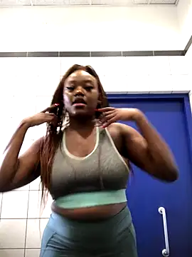 Spitting on Tits in public bathroom - video by nanababe1 cam model