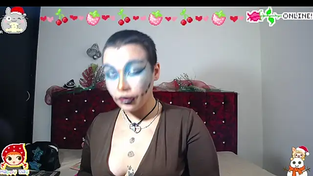 NEON PAINT OVER THE WHOLE LITTLE CHERRY - video by Cherry_vald cam model