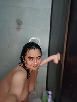Having fun in the shower