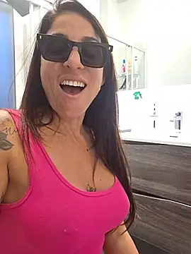 Toy naked and squirt in the shower