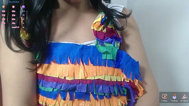 👏 Strange dress😍 - video by danna_zuluaga cam model