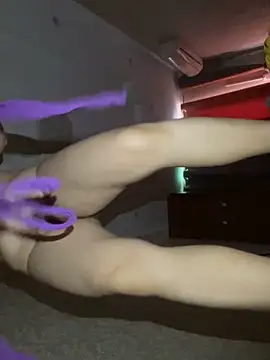 紫色💜网格情趣内衣👙秀