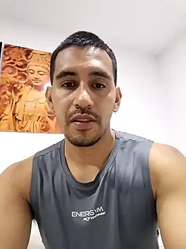 Show muscle and jerking - video by Andyy_Carterr cam model