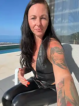 CAM SESSION - Leder Leggings - Lush - Fingern - Nackt - Nylons – video af Mel-Mia cam-model