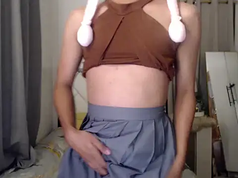 Jerking hard cock