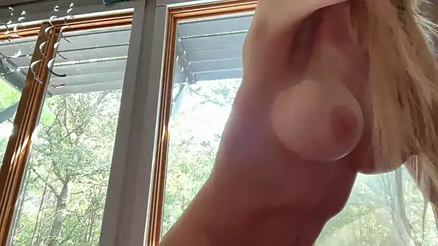 Fucking my asshole with a dildo in doggy style position bent over and pussy fuck with banana split