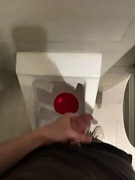 Cum at urinal / public wc - video by SXkinkyturk cam model