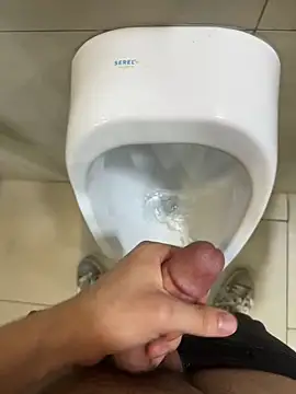 Cum at urinal june 9 - video by SXkinkyturk cam model