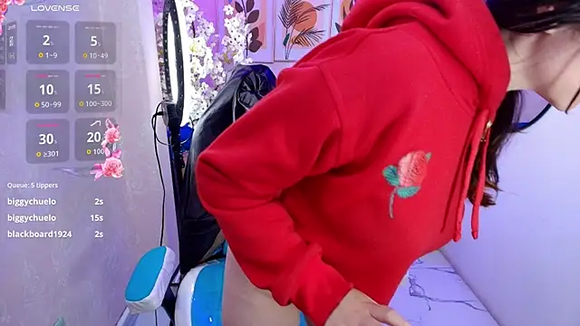 I look very hot with this red - Veronica_miiller adlı kamera modelinin videosu