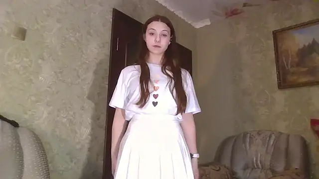 White dress dance - video av YuniNeko cam model
