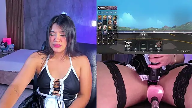 Fuckmachine took over… she couldn’t keep playing and squirted hard
