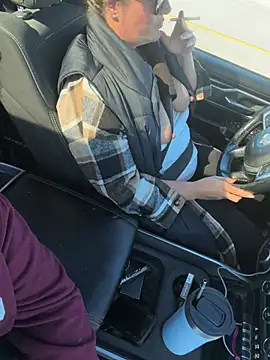 Boobs out while driving