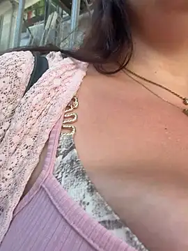 Public Show stuffing panties in my pussy and mouth 💦