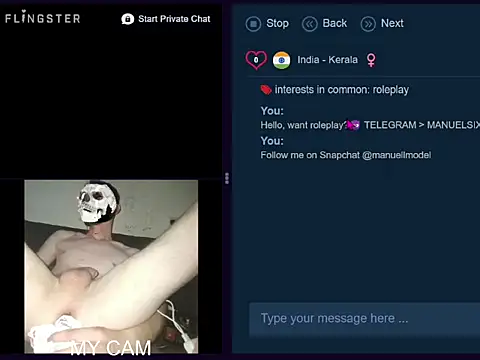 Video Call with Random People's [ Public Show ] - clip cu BisexABS model videochat
