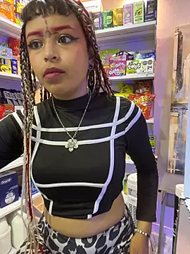 I get naked and masturbate very well, while there are customers in the store - video by alana_king7 cam model