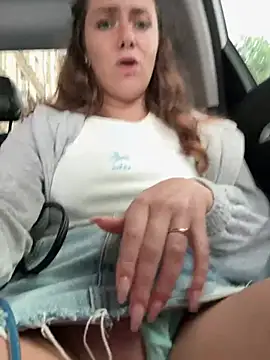 😈RUSKY PUSSY PLAY IN TAXI😈 - video by MariiD cam model