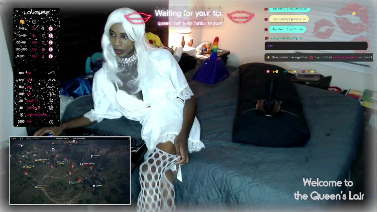 Stimulated in Private - video by QueenofWhiteIce cam model