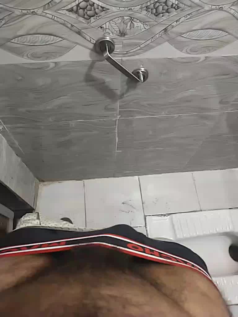 private Show cock come out from pant in toilet . mmmmm