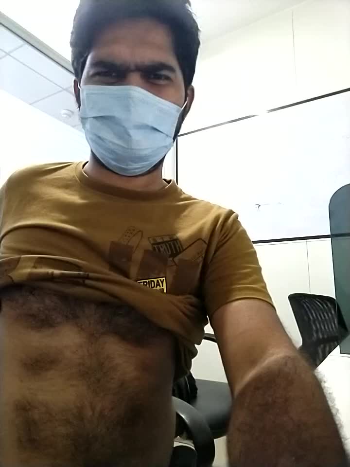 Naked in office so risky. All watch this cock ass and face