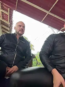Wearing hot leather, jerking of with 2 codoms on, and cuming a masive load - video by Neil_and_isaac
