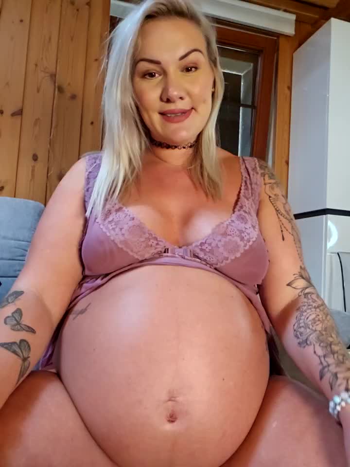 Pregnant! Naked finger wet pussy & dirtytalk in english.. Countdown(PVT Show)