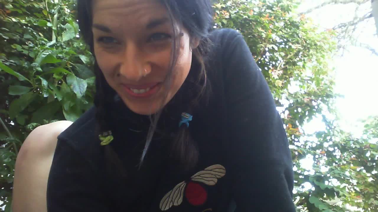 Playing with my pussy outside: PVT show - video by TassiTyne cam model