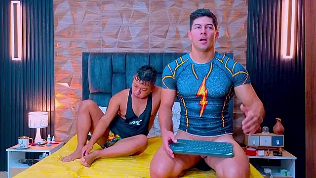 lets fuck the muscular  guy and cum