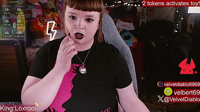 Goth who does dirty talk with oral (Private Show) - video av VelvetDiablo cam model